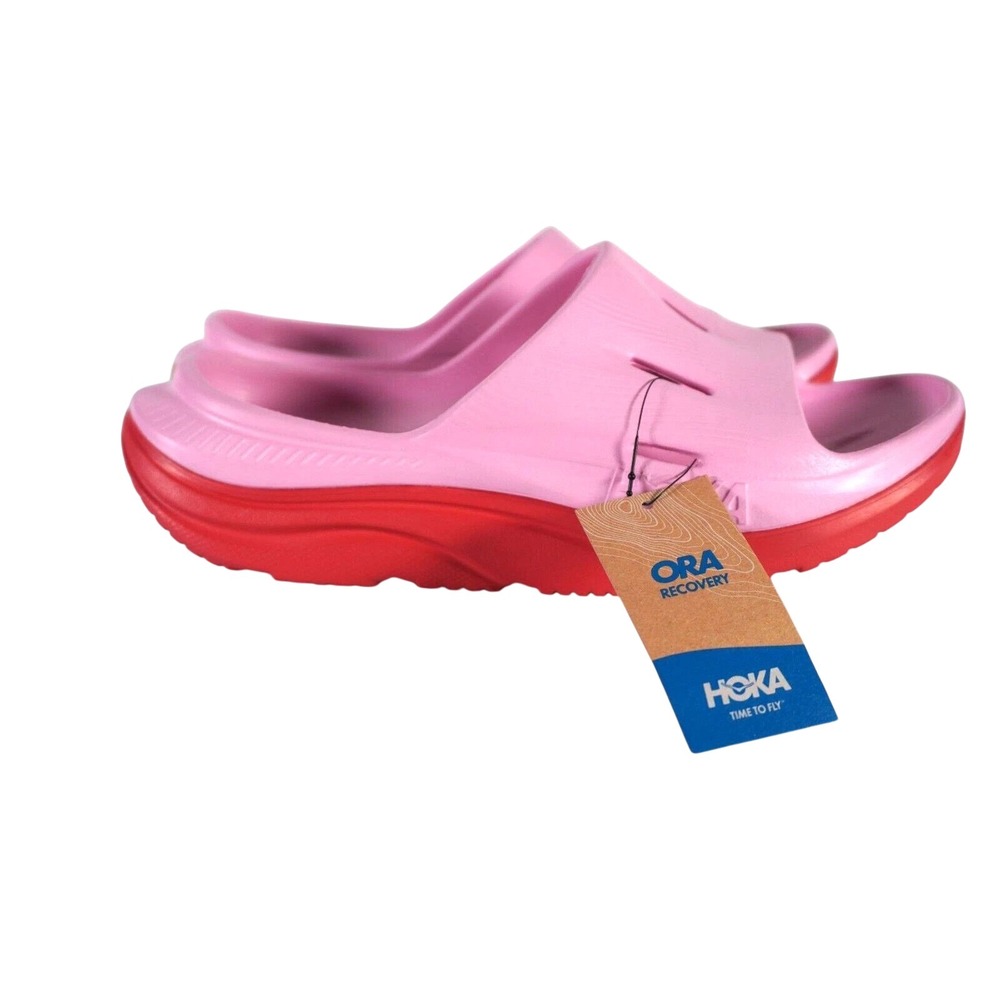 Hoka Youth Ora Recovery Slide 3 Peony Cerise Pink Size 5MD (Fits Women 6.5-7)